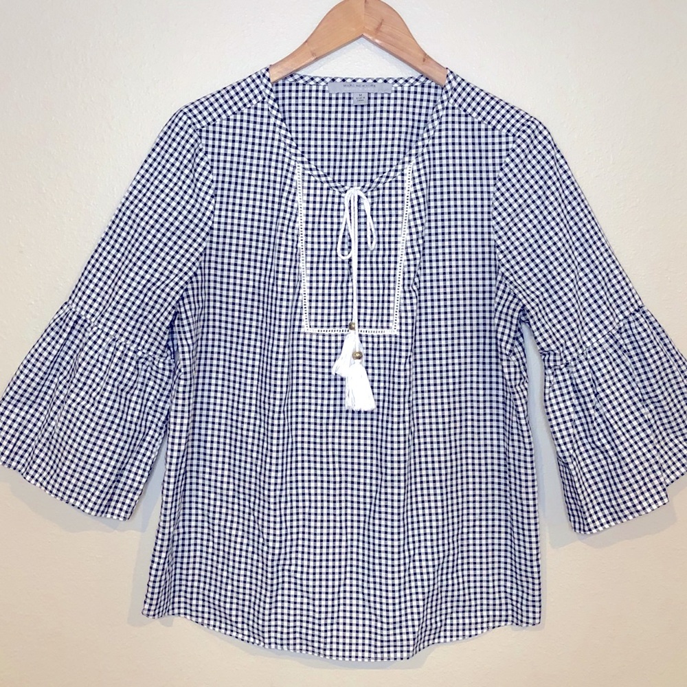 Marc New York Buffalo Plaid Blouse - LIKE NEW